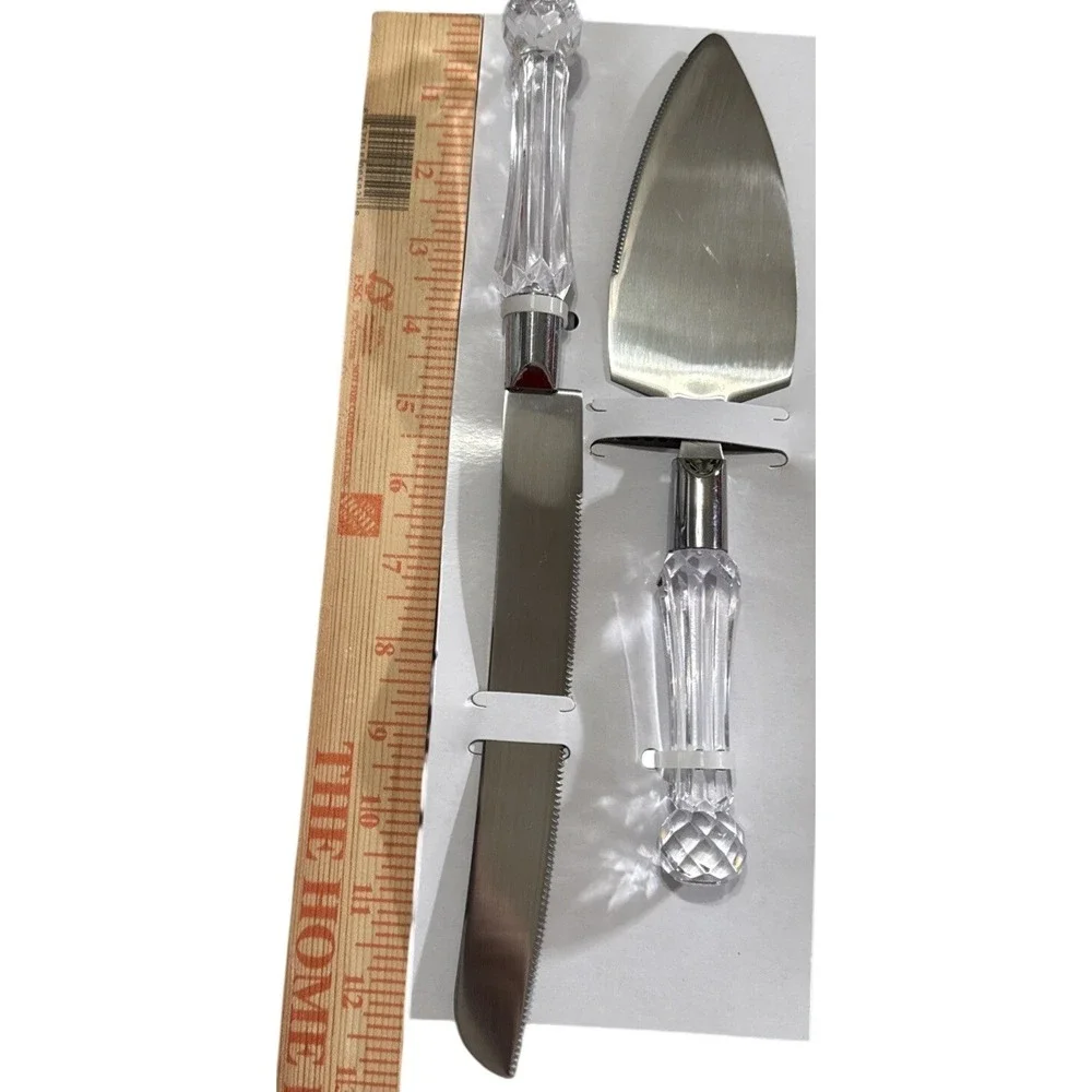 Cake Knife Wilton And‎ Server 10 Inches Silver Plate Decorative Handles